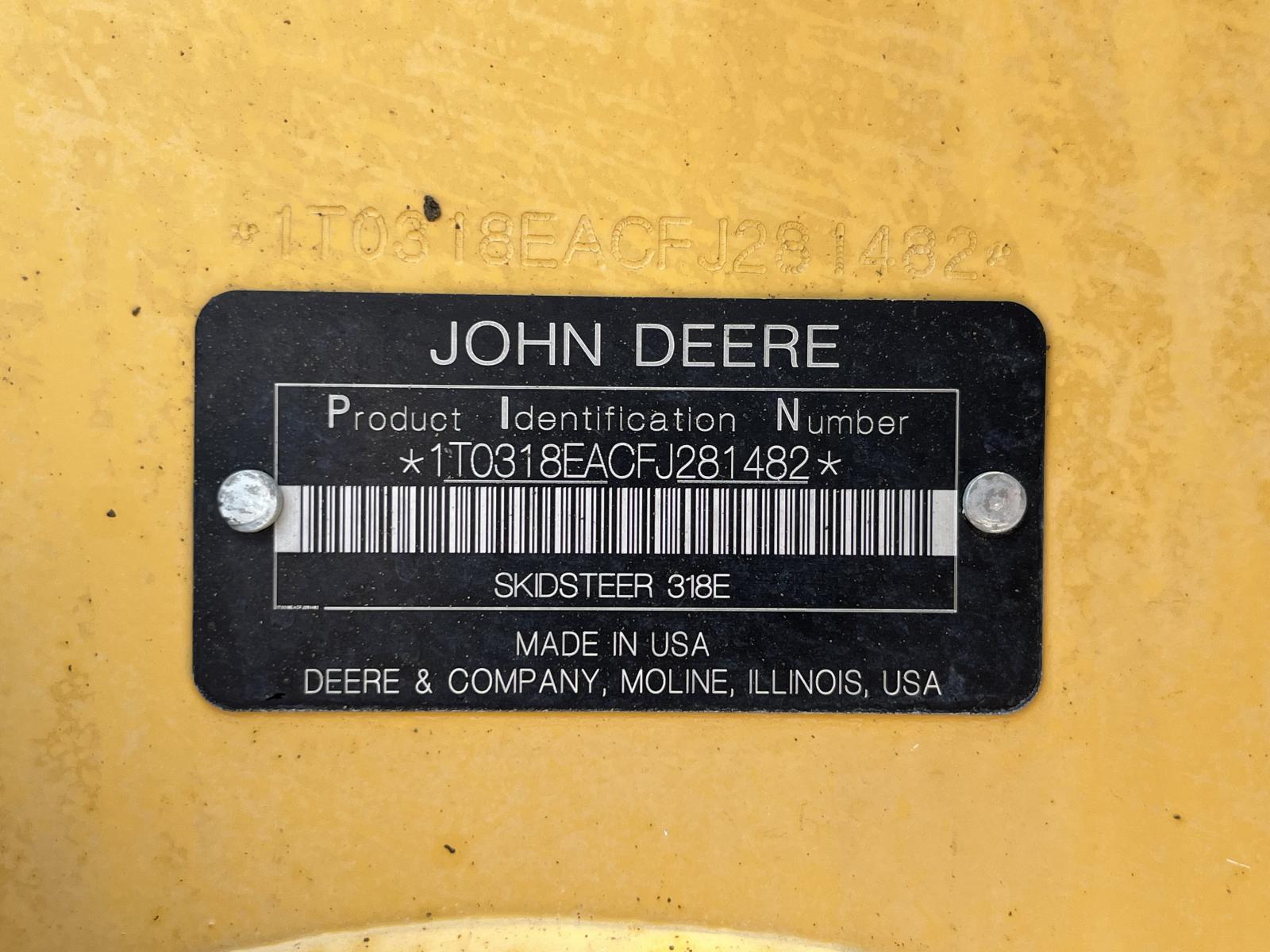 JOHN DEERE 318E